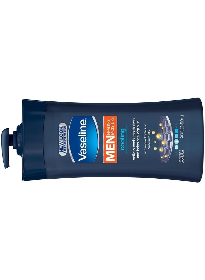 فازلين لوشن فازلين للرجال المرطب والمنعش للجسم، عبوة 24.5 أونصة - Image 3